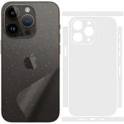 Funda Piel Brillante iPhone 13-17 Pro Max Plus Purpurina Cambio Color