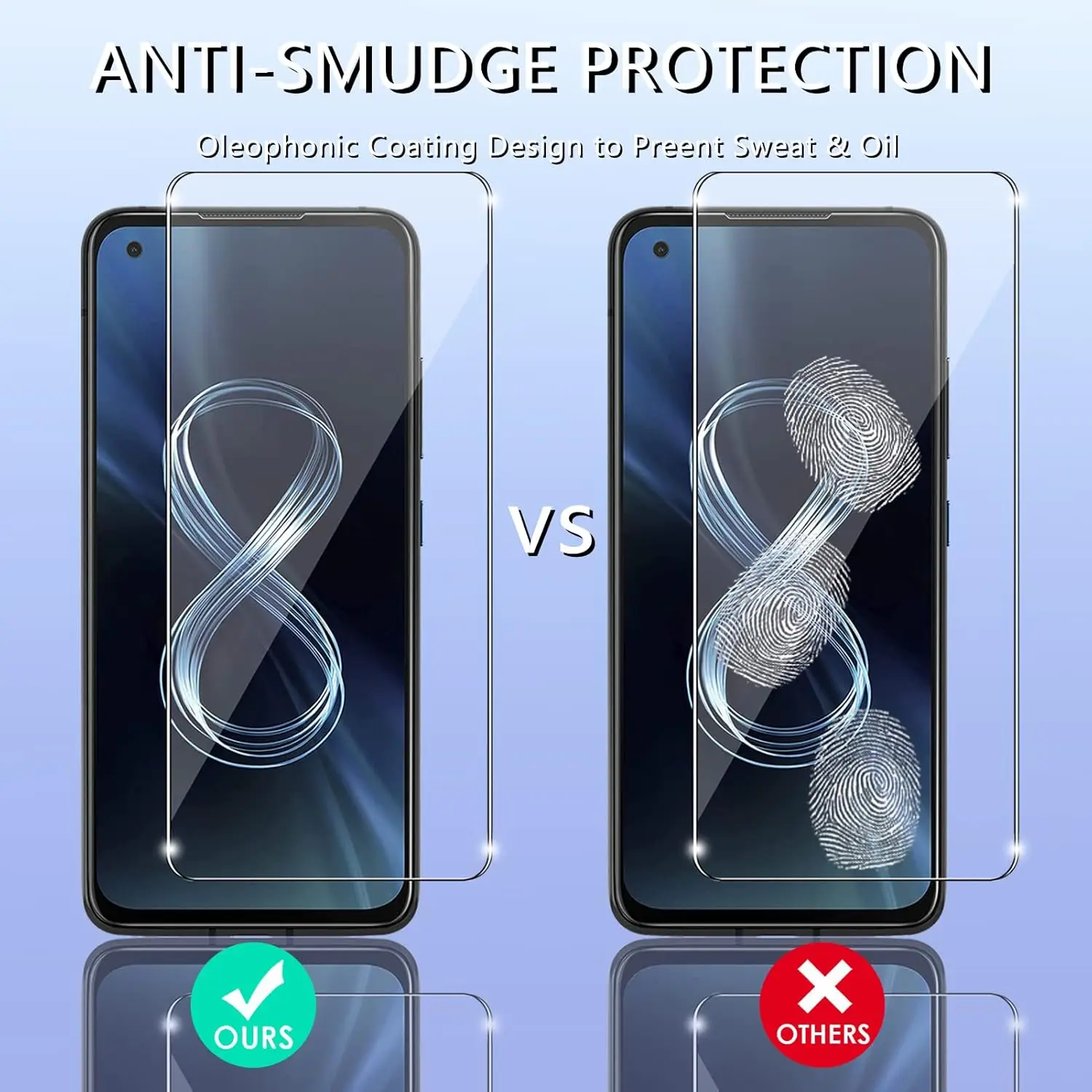 Vidrio Templado 2.5D 9H para Zenfone 8, Protector de pantalla, película de lente de cámara para Zenfone 8 8Z ZS590KS - imagen 3