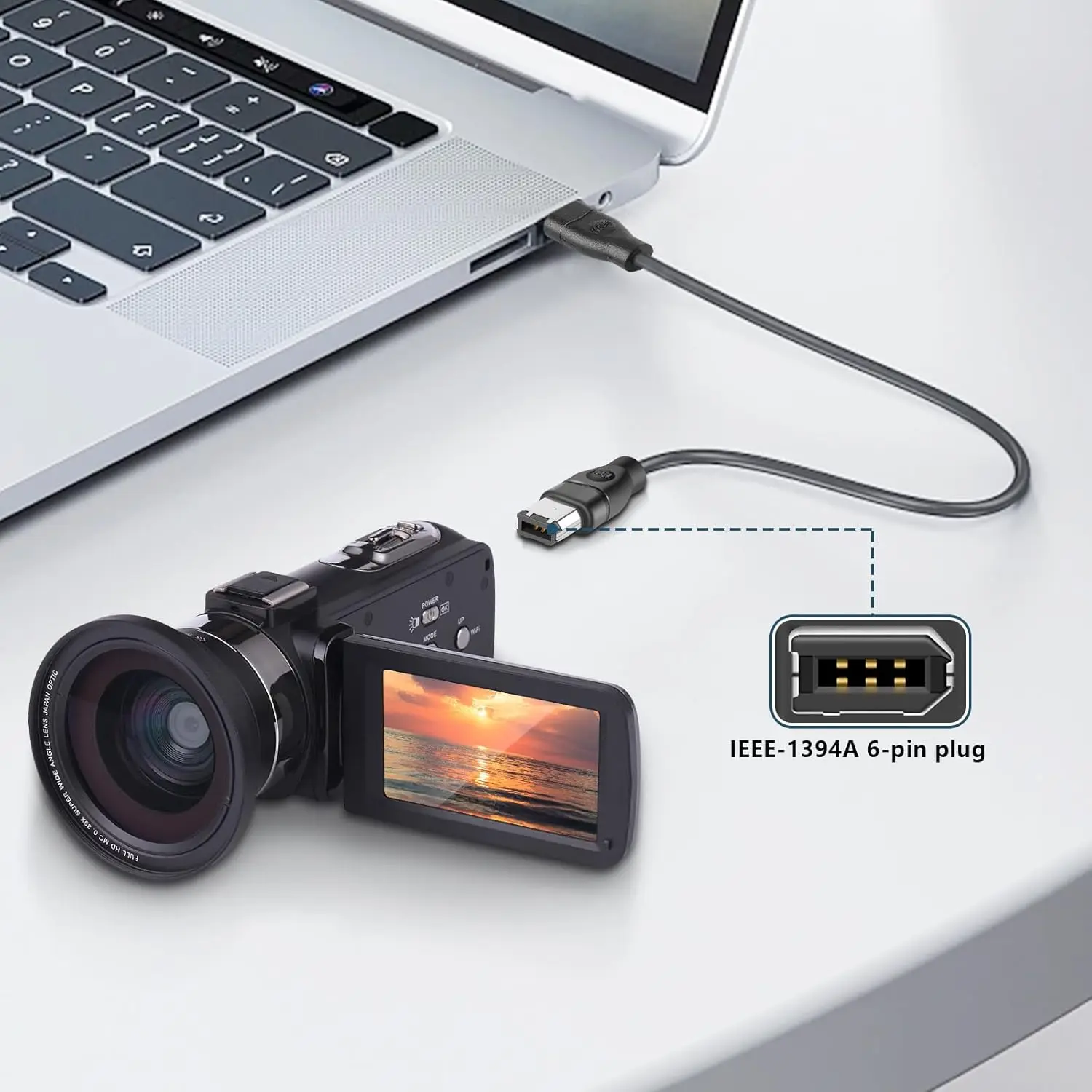 Cables Firewire Premium IEEE 1394 de 9 pines a 9 pines, 9 pines a 4 pines, línea macho a macho de 6 pines a 6 pines para PC, DV, iLink, tarjeta de captura de vídeo - imagen 4