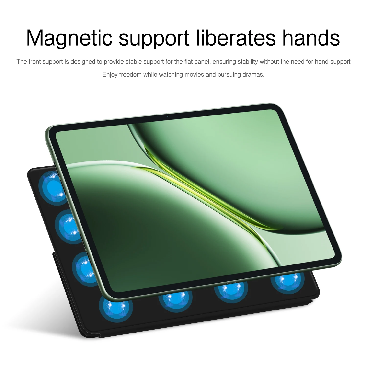 AJIUYU funda magnética inteligente para OnePlus Pad Pro 12,1 pulgadas 2024 funda de cuero PU con soporte abatible para OnePlus Pad 2 funda para tableta de 12,1" - imagen 5