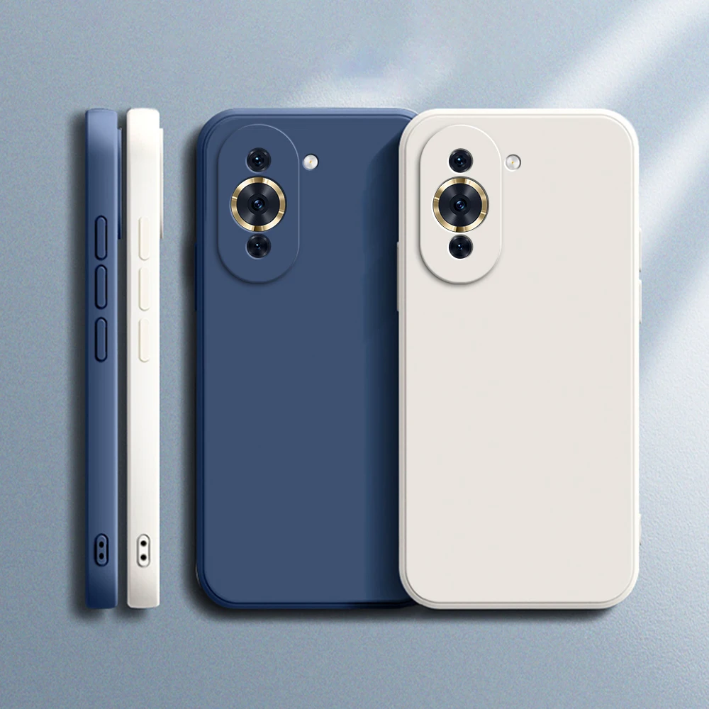 Funda de teléfono Original para Huawei Nova 10 Pro, protección de cámara de silicona líquida Nova10 10Pro, Funda clásica de lujo suave - imagen 2