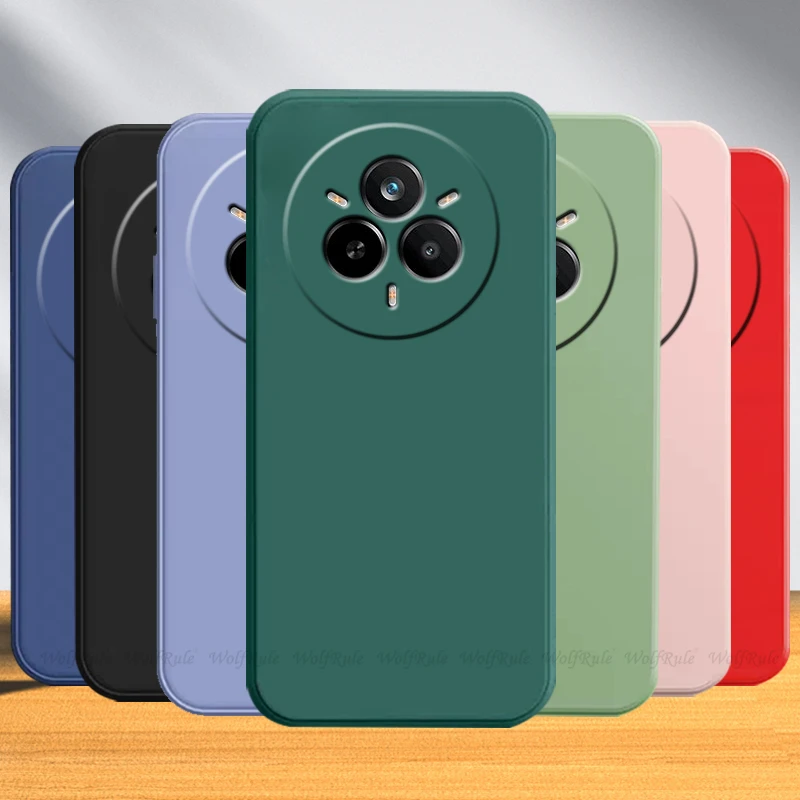 Para Realme 14 Pro Plus funda OPPO Realme 14 Pro Plus Capas nuevo Original silicona líquida TPU Fundas suaves Realme 14 Pro Plus - imagen 2