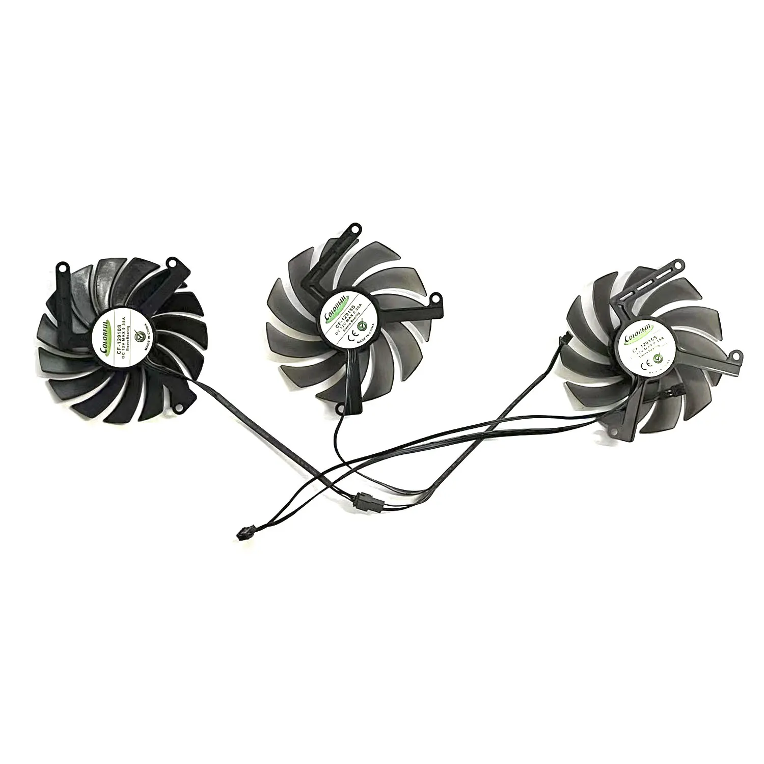 Nuevo ventilador GPU 3FAN 4PIN CF-12910S CF-12915S RTX4070 4070TI para INNO3D GeForce RTX4070 4070ti X3 OC ventilador de repuesto para tarjeta gráfica - imagen 3