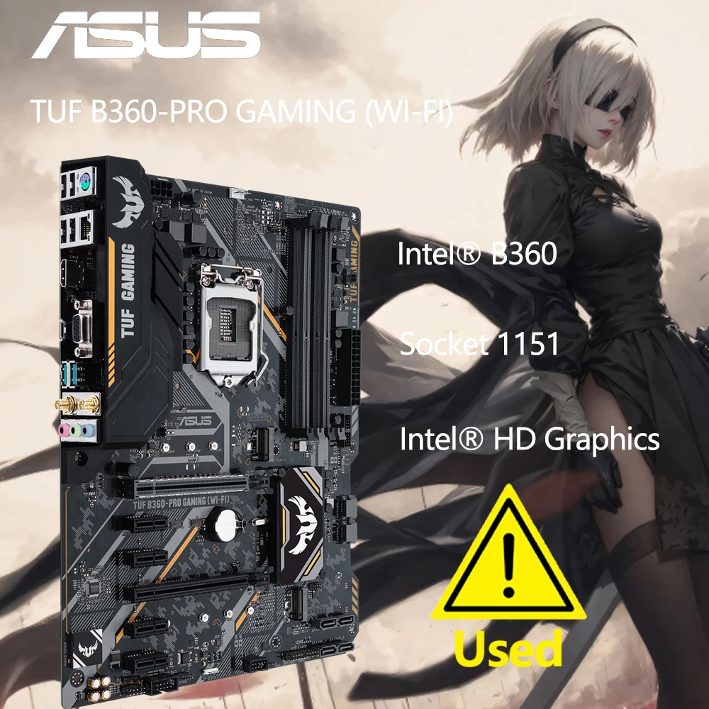 ASUS-placa base TUF B360-PRO GAMING(WI-FI), agente de juego, pollo, nacional, Intel B360/LGA 1151