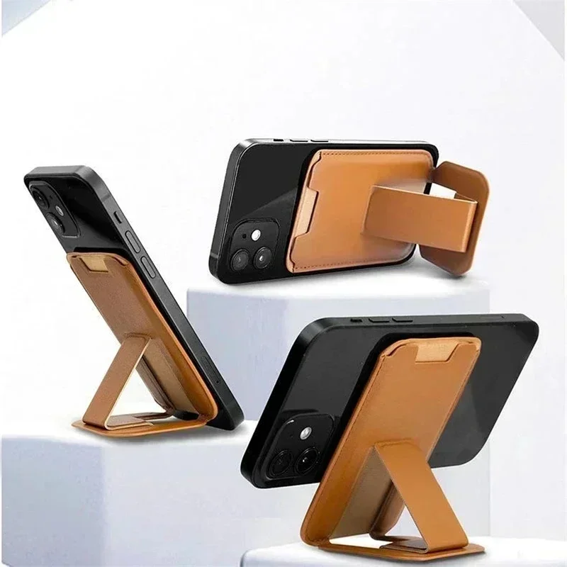 Funda con soporte para tarjetas con pegamento compatible con iPhone 16 15 14 13 Pro Max Plus Huawei Samsung S22 Ultra 3M adhesivo TPU carcasa delgada tipo billetera - imagen 4