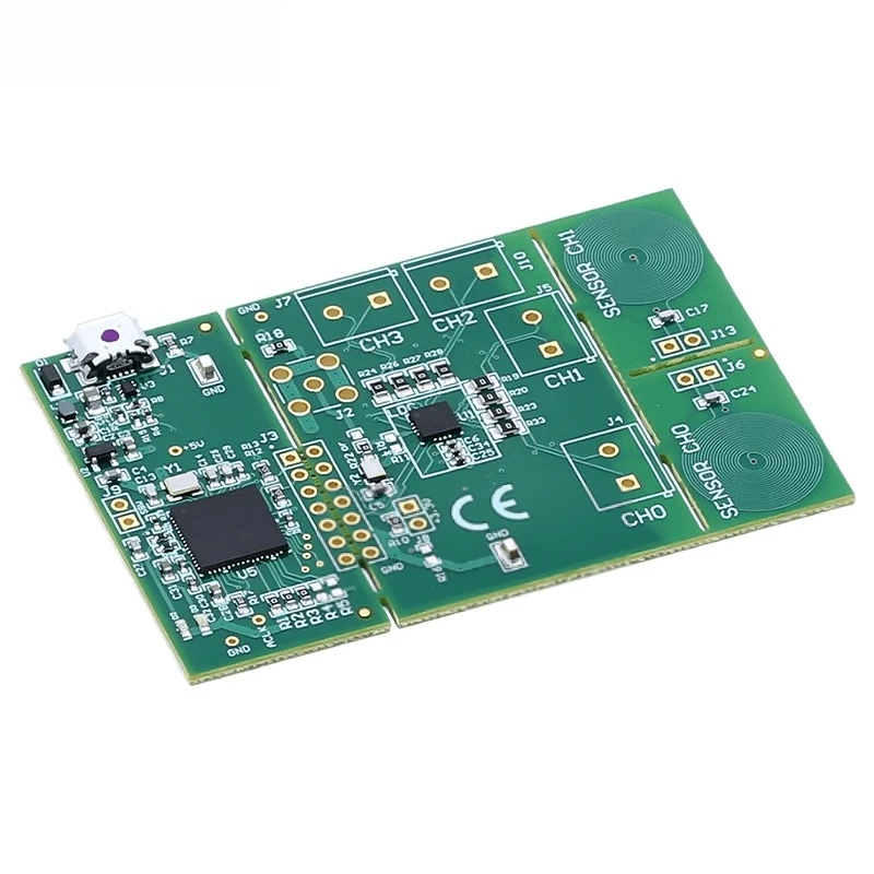 LDC1314EVM Módulo de evaluación de detección inductiva de 4 canales Bobina de sensor PCB duradera para proyectos de detección integrados - imagen 4