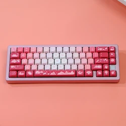 Teclas MOA Gradiente Flor Melocotón para Teclado Mecánico Cherry MX