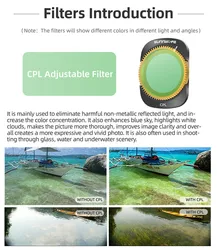 Kit Filtros Sunnylife para DJI Pocket 3 – ND8 ND16 ND32 CPL NDPL