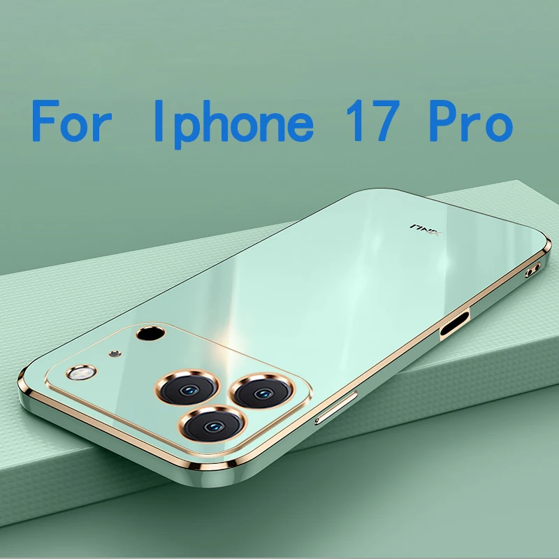 Para Iphone 17 Pro funda para Iphone 17 Pro funda protectora de cámara antihuellas de TPU suave de alta calidad - imagen 2