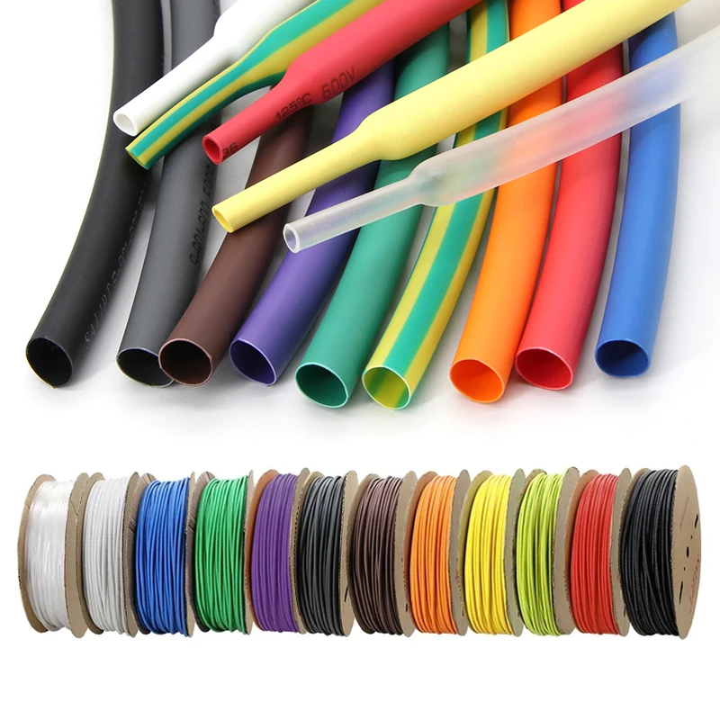 Protector de Cable de Tubo termorretráctil, 1m, 2:1, diámetro de envoltura 1/2/3/4/5/6/8/10/20/30/50mm, manguito de Cable, manguito de Tubo termorretráctil - imagen 4