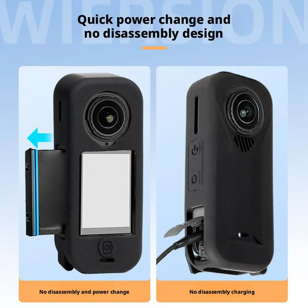 For Insta360 X4 Air Protective Cover Silicone Body Protective Case Sports Camera Anti-Scratch Waterproof Shell Accessories - imagen 3