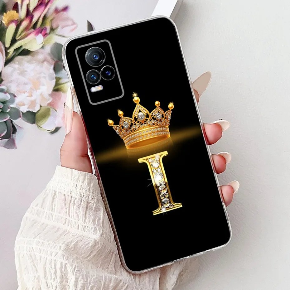 Funda de teléfono con letras a la moda para Vivo V21e V21 4G 5G, funda trasera transparente de TPU para Vivo V2061 V2066 V2050 V21 V 21E, fundas de silicona suave - imagen 5