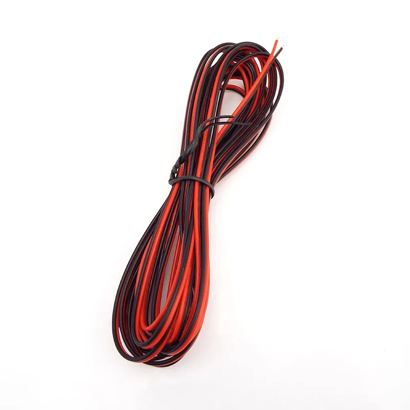 Cable con cable de PVC con aislamiento de cobre estañado de 2 pines, extensión eléctrica de 22 awg, conexión DIY para iluminación de tira LED - imagen 4