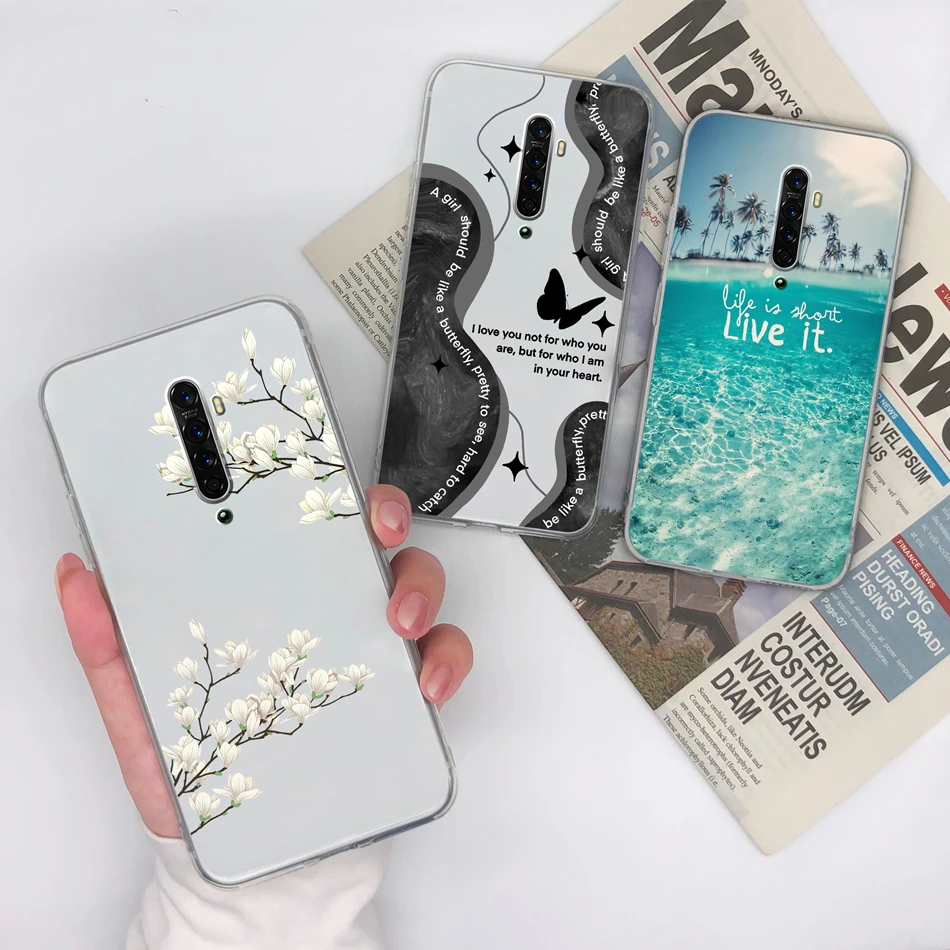 Para Oppo Reno 2 2Z 2F funda de teléfono patrones coloridos de ensueño suave TPU transparente carcasa de silicona para Oppo Reno2 parachoques ligero - imagen 3