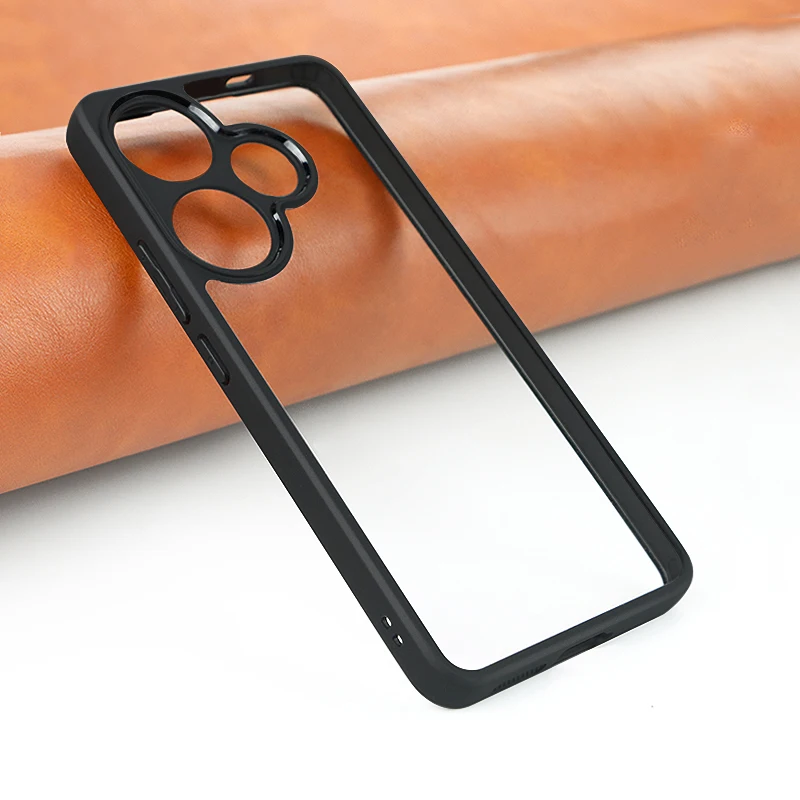 Para Xiaomi Poco F6 funda de lujo de silicona Tranperant TPU funda Xiaomi Poco F6 Pro funda protectora de teléfono a prueba de golpes funda Poco F6 - imagen 5