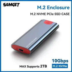 SAMGET Carcasa SSD M.2 NVMe USB 3.1 Type-C OTG