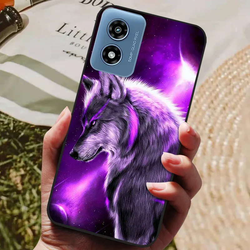 Funda trasera de silicona TPU suave para Motorola Moto G Play, Fundas protectoras de teléfono de moda, color negro, 2024 - imagen 4