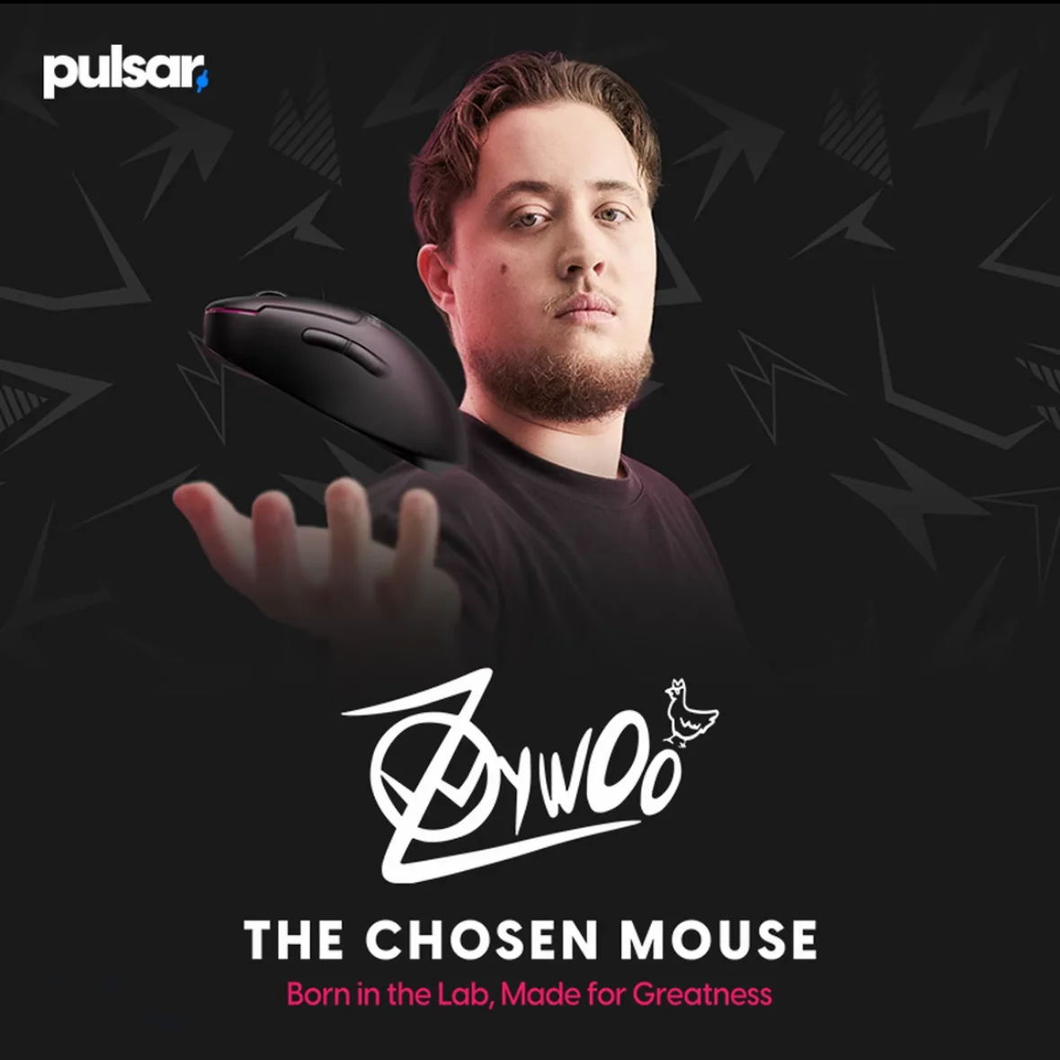 Ratón para juegos Pulsar x ZywOo, modo Dual, inalámbrico, 2,4G, 8k, 32000DPI, Sensor ergonómico, ligero, personalizado, accesorios para Pc, ordenador portátil