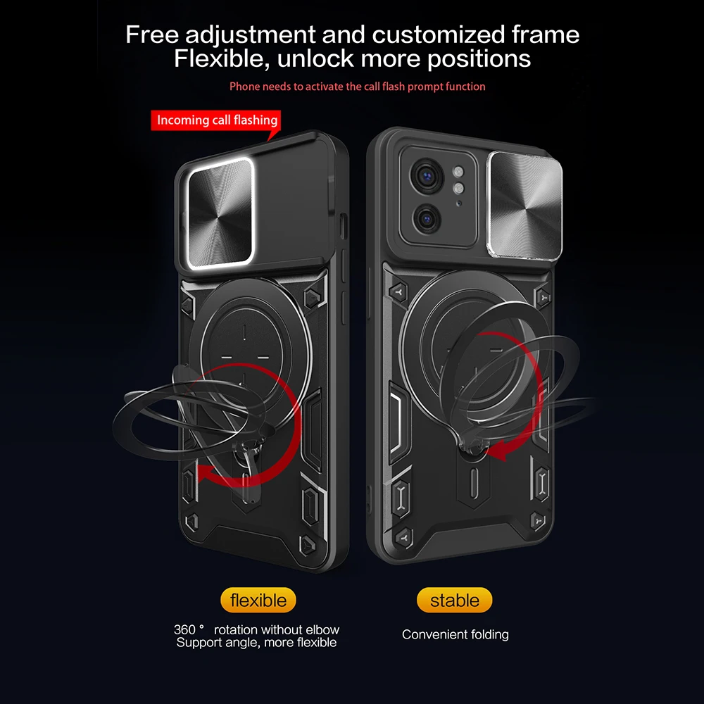 Funda a prueba de golpes para cámara de coche, soporte de anillo magnético para Motorola Edge 40, Edge40 Pro, Edge40Pro, 40Pro, 5G, 2023 - imagen 2