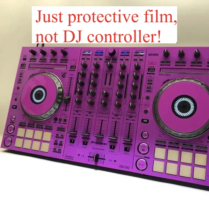 Pioneer DDJSX2 DDJ-SX2 DDJSX DDJ-SX Controlador de pieles Película protectora asociada Pegatina Piel Púrpura. ¡No controlador de DJ!