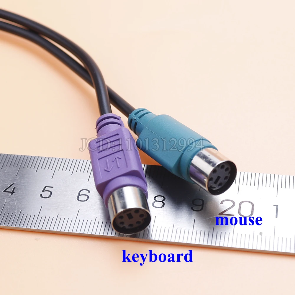 Adaptador Usb macho a PS2 hembra, convertidor de Cable, interfaz de ratón y teclado, accesorios de ordenador - imagen 5