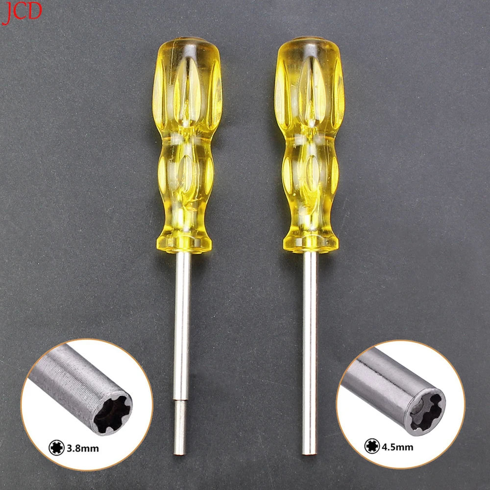 1 Uds mango punta de seguridad 3,8mm 4,5mm destornillador hexagonal 3,8 4,5 herramienta abierta Gamebit para Nintendo NGC SFC NES Gameboy - imagen 2