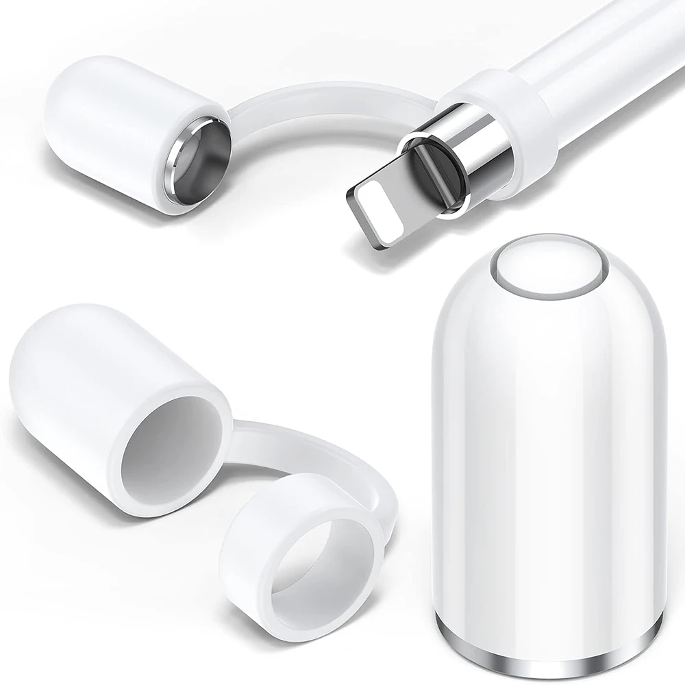 Para iPencil 1a generación, tapas de bolígrafo antipérdida, bolígrafos de silicona suave, soporte de tapa superior para iPhone, iPad, accesorios de lápiz óptico - imagen 2