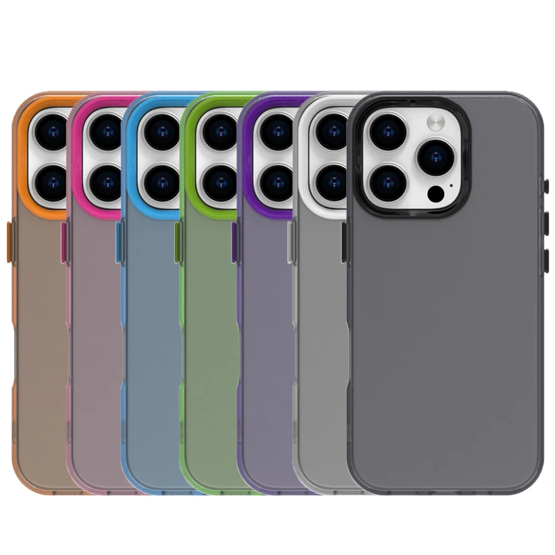 Funda transparente esmerilada para iPhone 16 Pro Max, funda de silicona mate Simple TPU para iPhone 16 Pro Max, funda protectora para teléfono