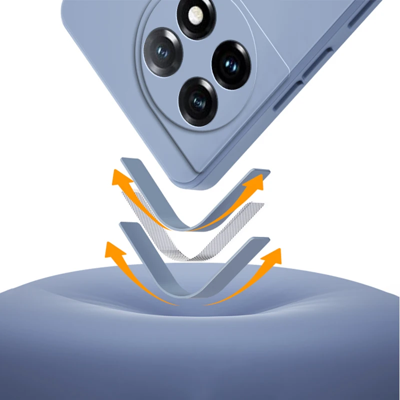 Funda de teléfono de silicona líquida cuadrada Original para Oneplus 11 R 11R, funda protectora suave 360 a prueba de golpes, carcasa móvil Oneplus11 - imagen 4