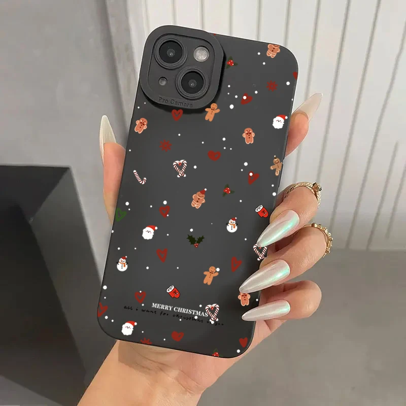 Cute Christmas Pattern Phone Case For Xiaomi Redmi Note 14 13 12 11 Pro Plus 5G 12S 11S 10S Redmi 13C 14C 12 Silicone Soft Cover - imagen 2