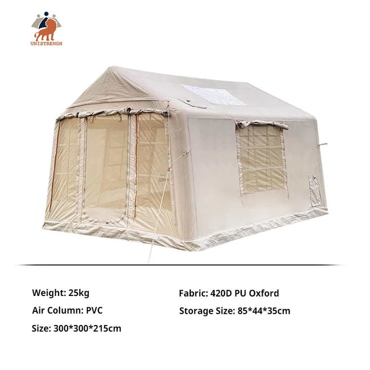 Tienda de campaña inflable de la temporada del espacio grande de 13 metros cuadrados 4 para la familia al aire libre - imagen 2