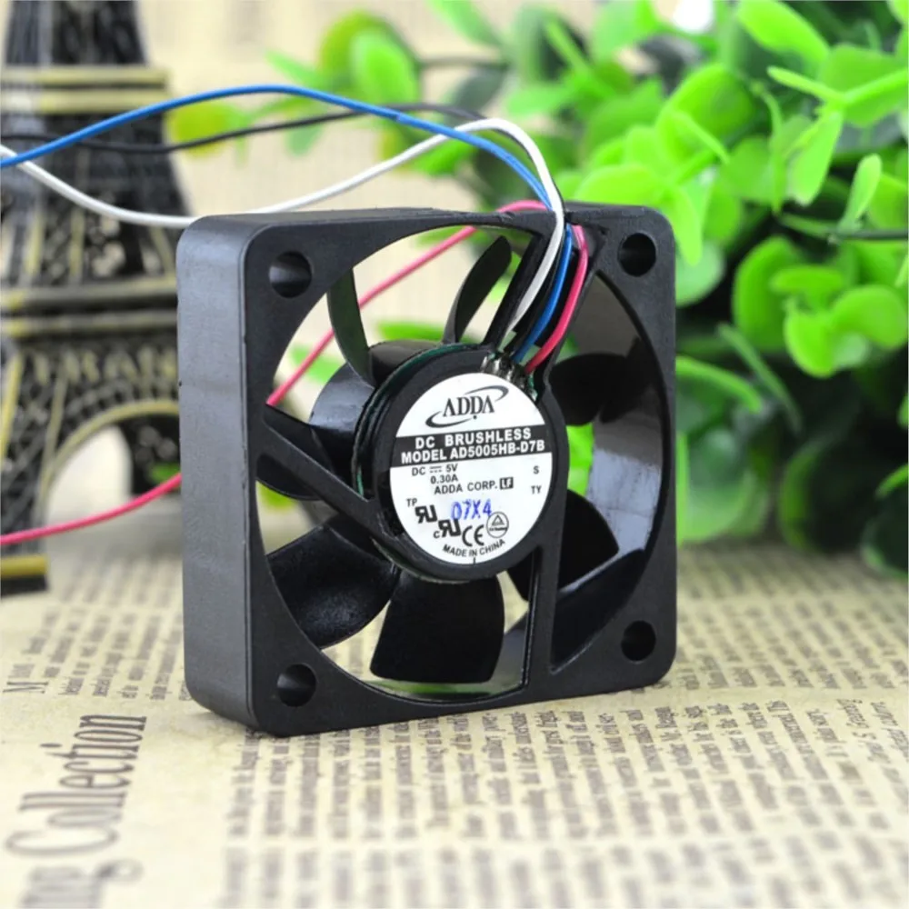 Ventilador de 50 mm CC 5 V para ADDA AD5005HB-D7B 5015 0.30A 5 CM PWM Refrigeración - imagen 5