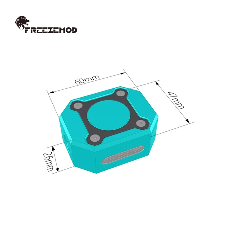 Freezemod LSJ-JX1 Medidor Flujo Refrigeración Líquida G1/4 Acrílico - imagen 2