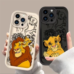 Funda de teléfono con dibujos del Rey León para Xiaomi Redmi Note 14 13 12s 12 11 10 9s 9 8 7 Pro Plus 4G 5G, funda trasera suave de TPU