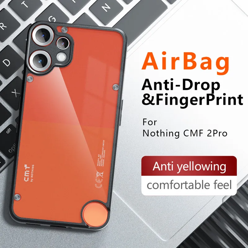 For Nothing CMF Phone 2 Pro Funda mate ELVEV Skin Feeling Hard PC + TPU Carcasa protectora trasera - imagen 5