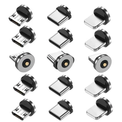 Puntas Magnéticas de Carga Rápida para iPhone USB-C/Micro USB