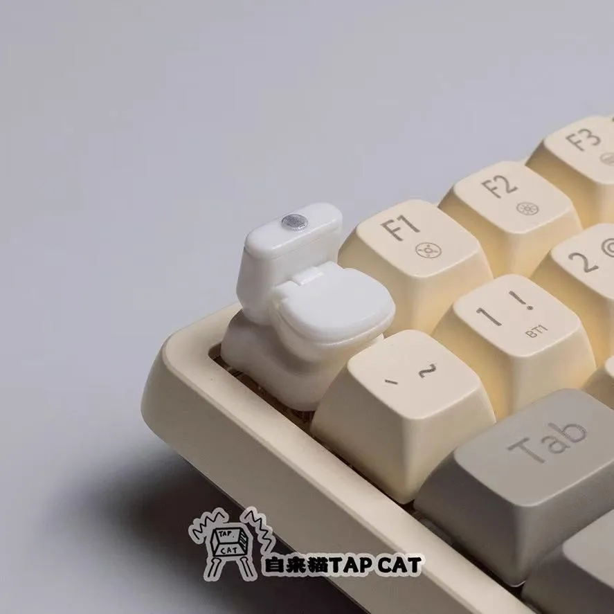 Inodoro (tapa que se puede abrir) teclado mecánico cruzado absdIY con teclas creativas personalizadas con alta apariencia y transparentes - imagen 2