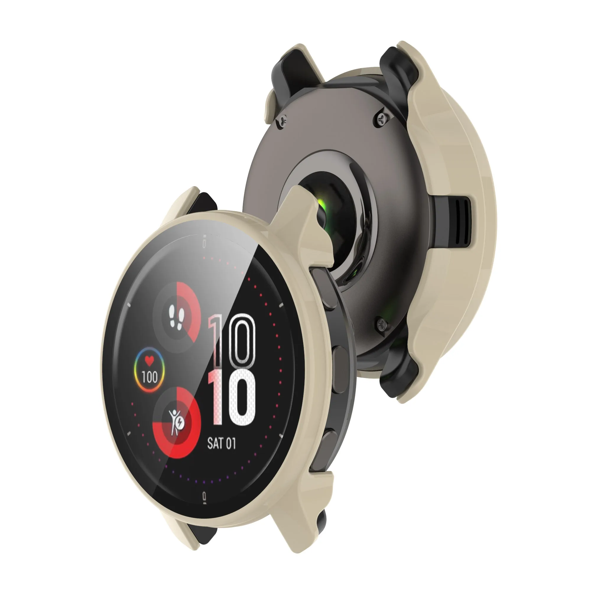 Funda protectora de pantalla para Garmin Venu 2 Plus, cubierta completa de vidrio templado para PC, funda protectora para Garmin Venu2 Plus - imagen 4