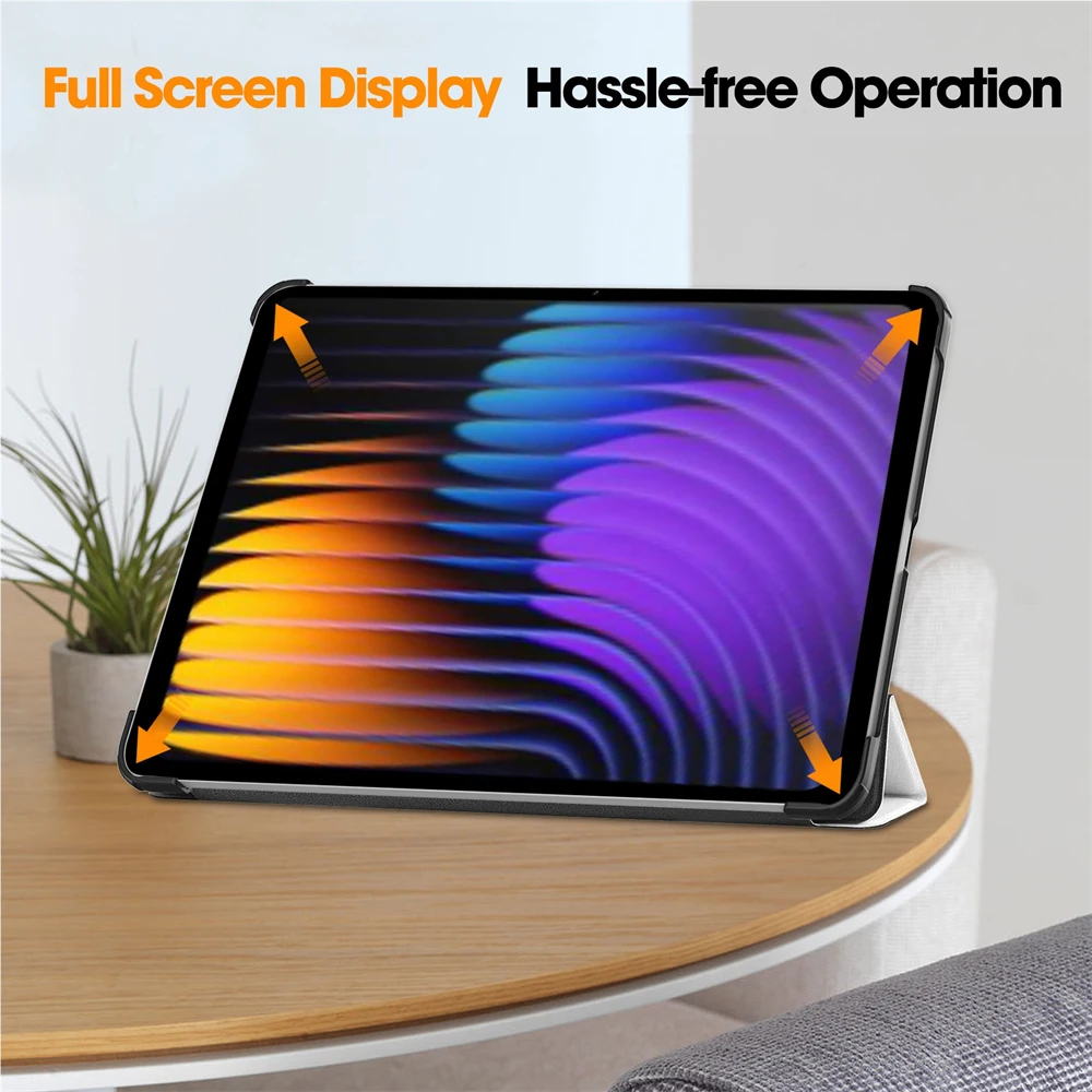 Funda magnética para Xiaomi Pad 7 Pad7 Pro 11,2 pulgadas soporte triple plegable Funda de cuero PU para tableta Funda para Xiaomi Pad7 7Pro 2024 - imagen 4
