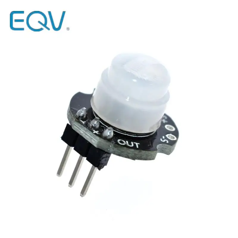 MINI módulo Detector de Sensor de movimiento SR602, kit PIR infrarrojo piroeléctrico, soporte de interruptor sensorial para arduino, bricolaje con lente