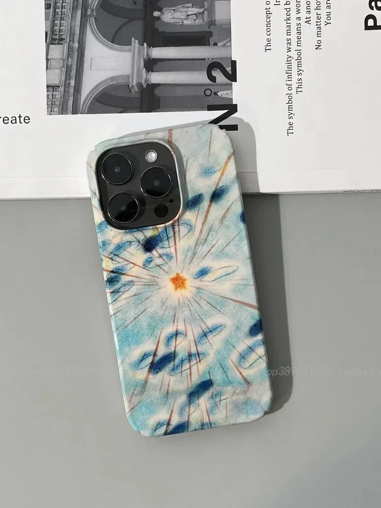 Funda de teléfono INS para iPhone 16 15 14 13 12 11 Pro Max XS XR XSMax 6 7 8 Plus, cubierta dura HD brillante para PC, cubierta de estrellas radiantes coreanas - imagen 3