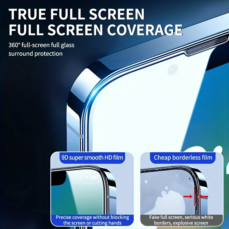 3 uds vidrio templado HD + 1 funda de teléfono Set comida para IPhone 16 15 13 14 Pro Max 12 Mini 11 Pro Max 14 16 Plus Protector de pantalla - imagen 2
