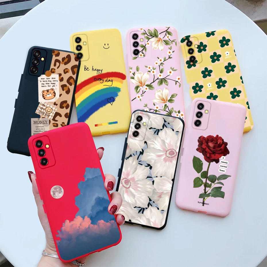 Funda de teléfono para Samsung Galaxy M13 4G, carcasa delgada suave pintada con arte de moda, protector trasero para Samsung M13 Galaxy M23 M236B
