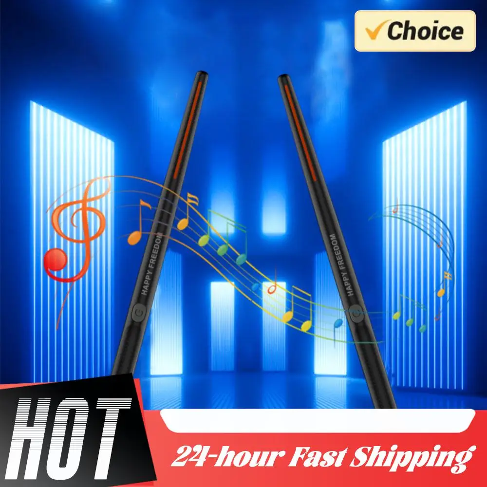 Juego de baquetas de aire virtuales, baquetas de tambor de aire virtual electrónicas portátiles, pedales profesionales para principiantes, niños y adultos - imagen 4