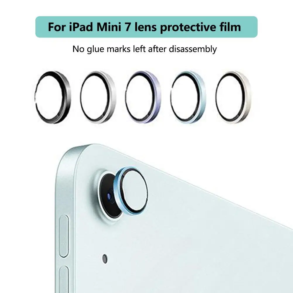 Película protectora de lente de cámara de Metal para Apple IPad Mini 7, protectores de Metal para IPAD MINI7, película protectora de lente