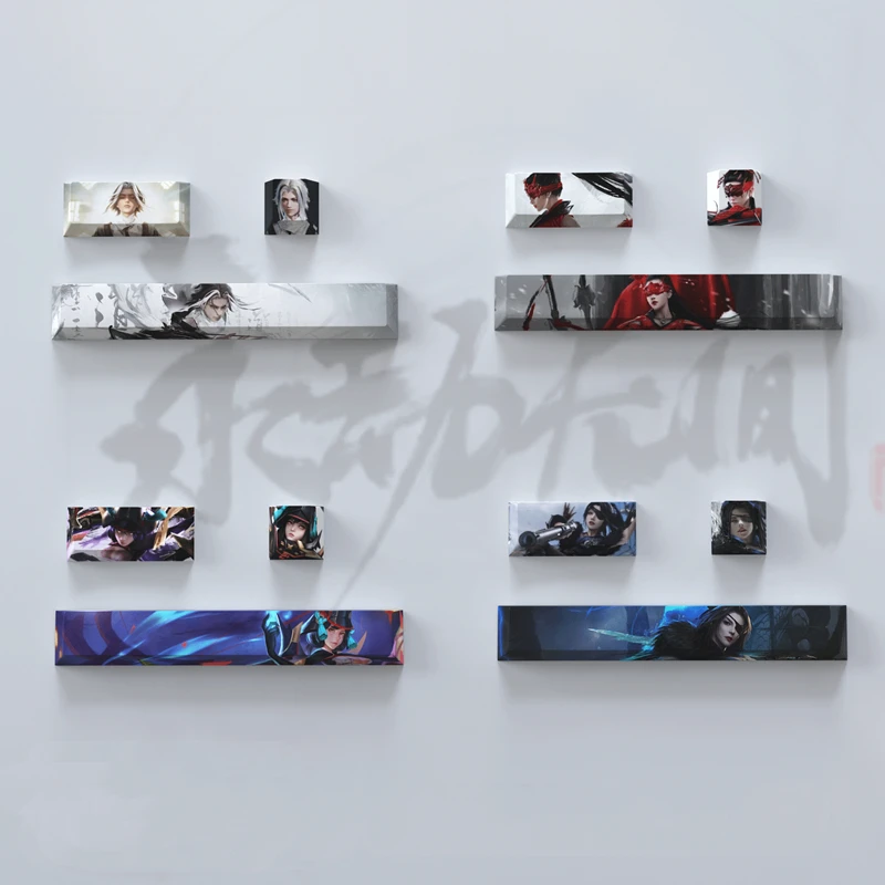 1 Juego de teclas Naraka Bladepoint 6.25U barra espacial 2.25U Enter ESC teclas para interruptor MX Cherry Profile R4 altura Keycap