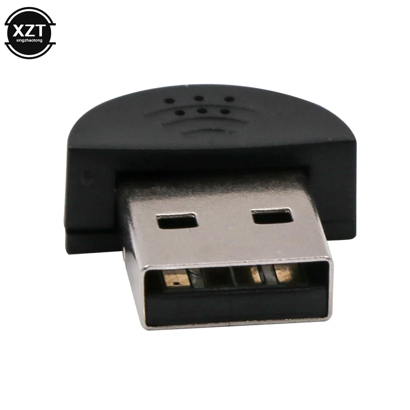 Super Mini USB 2,0 micrófono Adaptador de Audio micrófono portátil Studio Speech Driver gratis para portátil/Notebook/PC/MSN/Skype - imagen 4