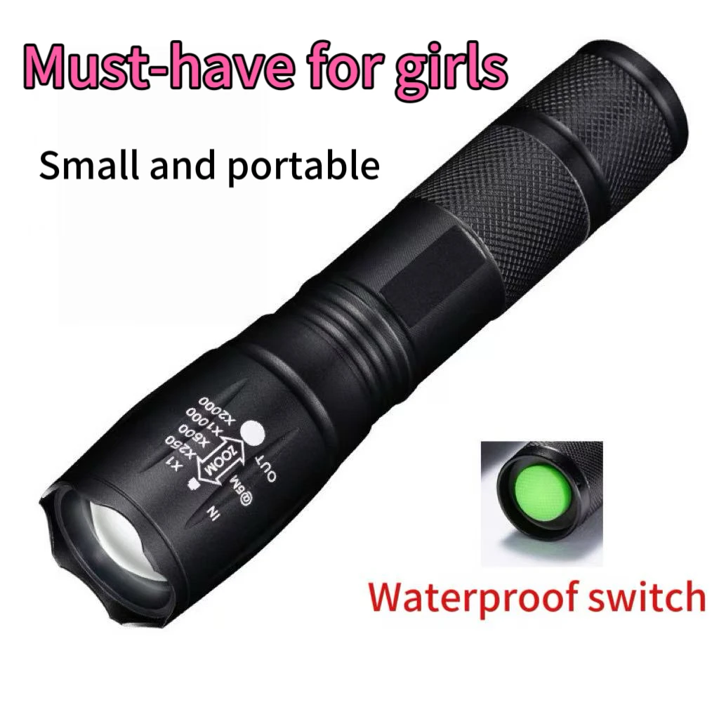 Linterna T6 de aleación de aluminio, luz fuerte, inspección de jade, 395nm, luz púrpura UV, herramienta de autodefensa para billetes - imagen 5