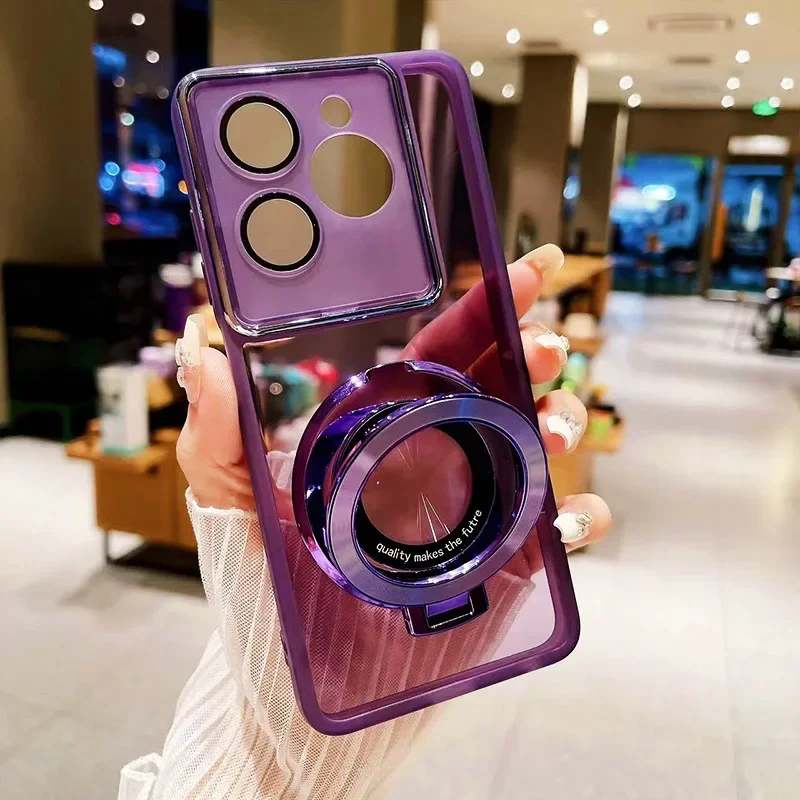 Para OnePlus 12 soporte de anillo Funda de teléfono para Funda One Plus OnePlus 12 1 2 R 12R Nord CE4 Lite Funda transparente - imagen 5