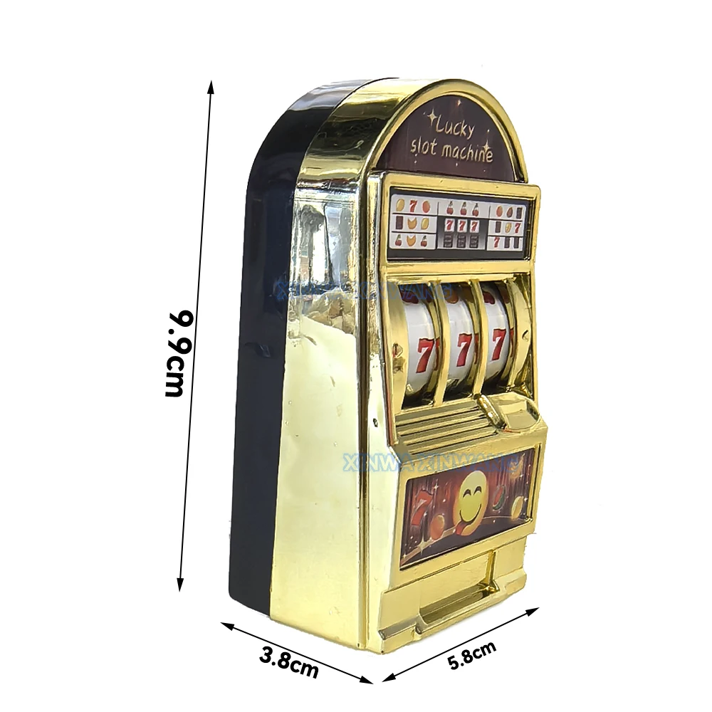 Mini Lucky Jackpot 777, máquina de juego con ranura para frutas, juguete Arcade, expendedora para diversión, regalo de cumpleaños, bromas divertidas, fiesta, 1 unidad - imagen 4